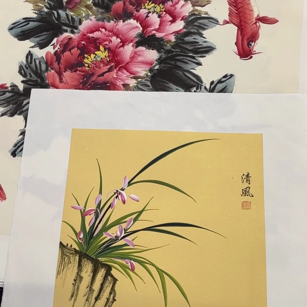 国画绘画作品 婉。