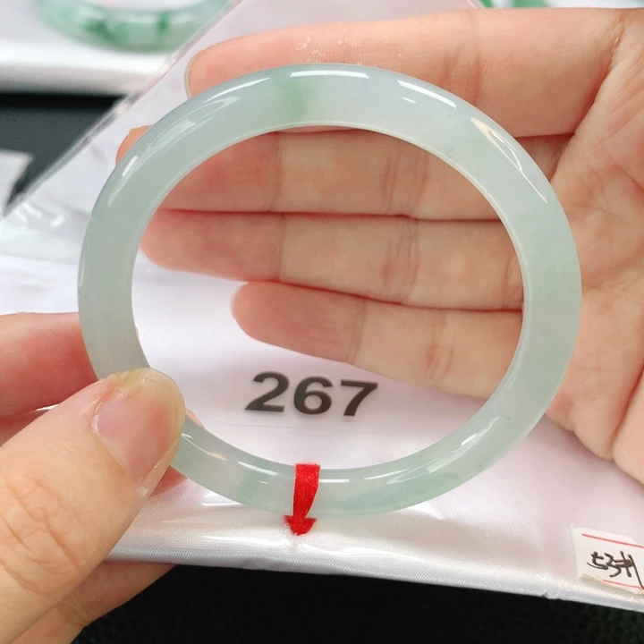 未镶嵌手镯翡翠缅甸圆53