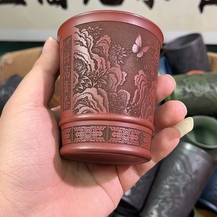 茶杯紫砂全手工紫砂主人杯