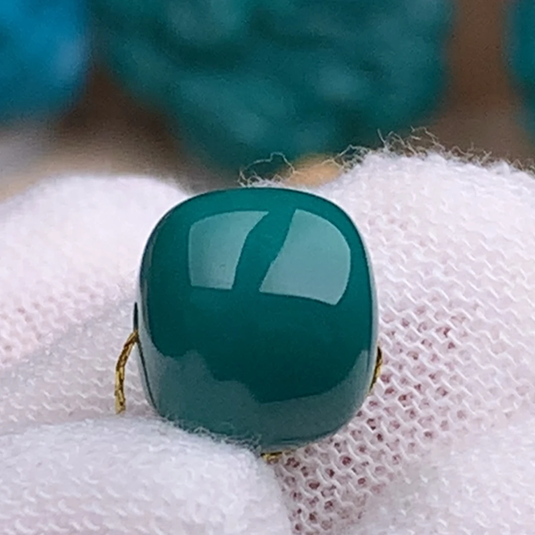 未镶嵌绿松石珠宝奇石10.6mm