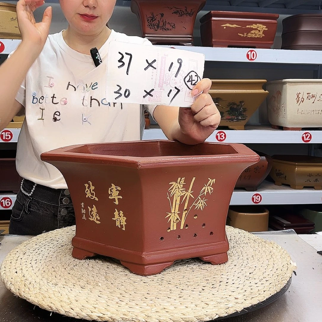 紫砂花盆紫砂花盆
