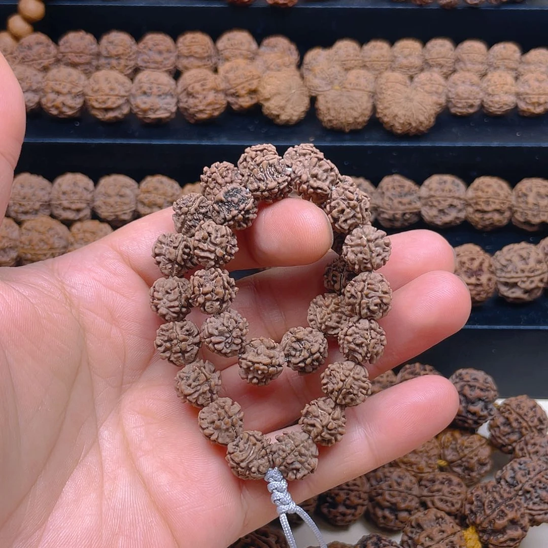 金刚菩提手串12mm野生籽五星龙脊