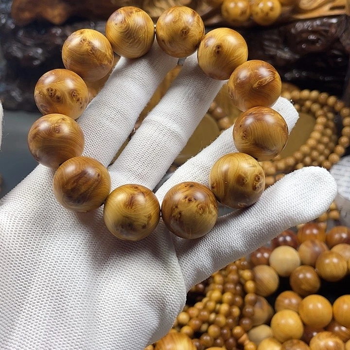 柏木（崖柏）手串/手链蓝**空