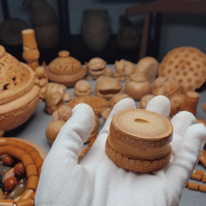 竹带***大竹雕手把玩