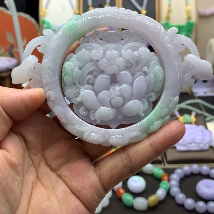 翡翠未镶嵌手链翡翠手镯圈口60.8