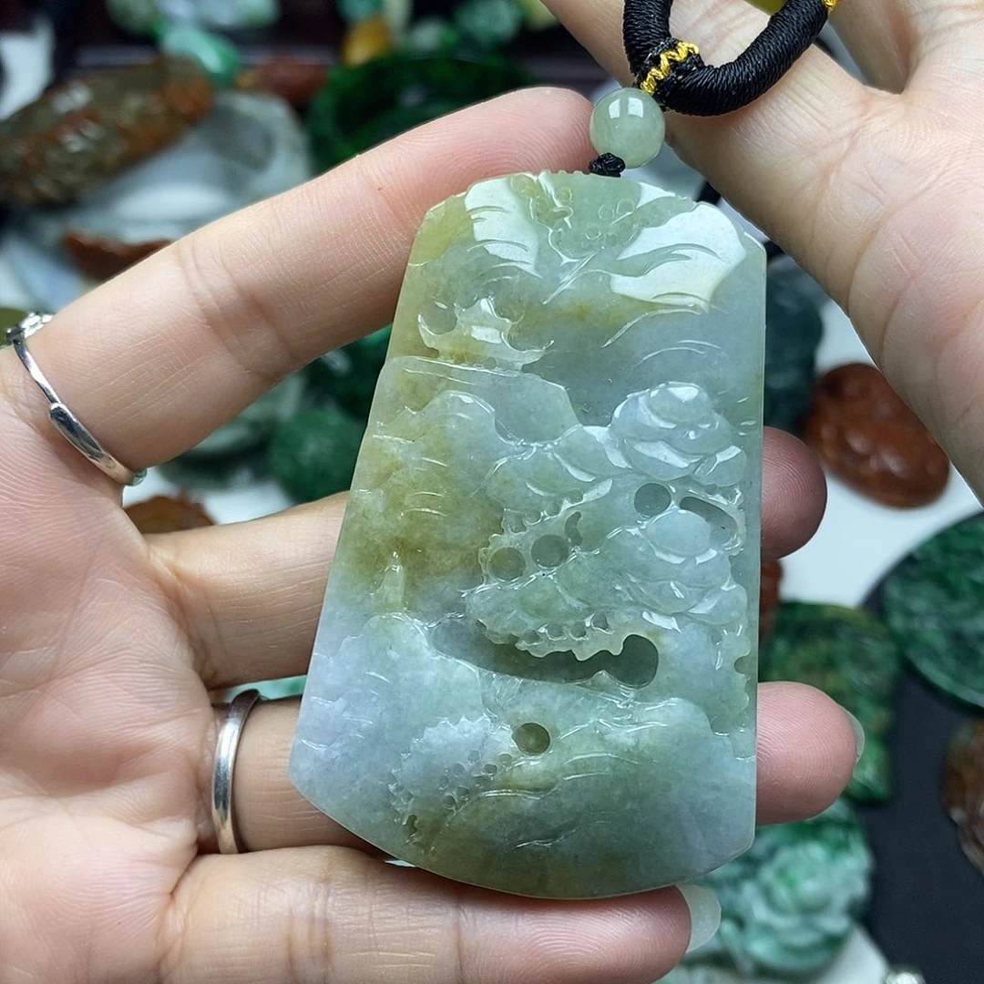 颈饰未镶嵌翡翠牌子