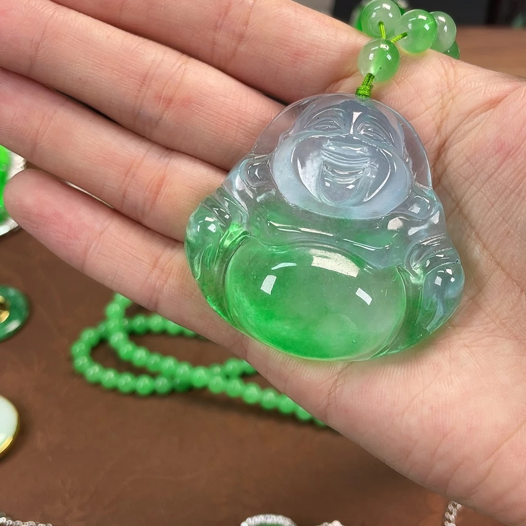 颈饰未镶嵌翡翠佛公