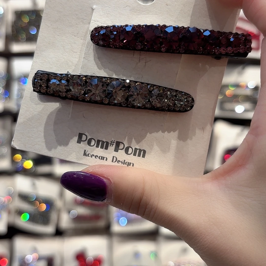 皮质铁合金拼色压夹