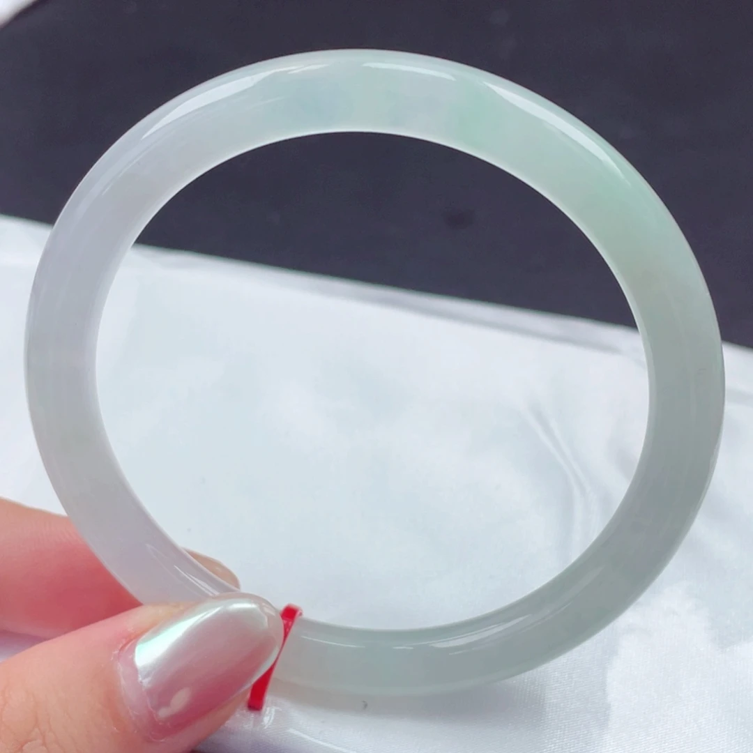 翡翠未镶嵌手镯59圆条