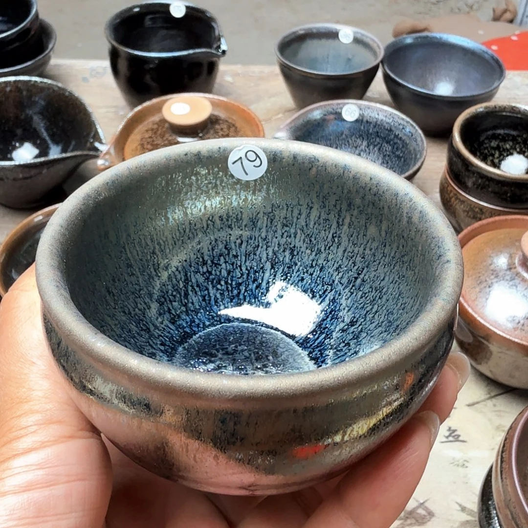 噼***啦茶盏义兴龙窑建盏微瑕79