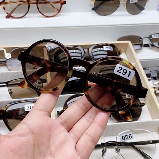 分体款纯天然石头水晶眼镜