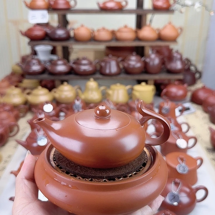 春***明茶壶紫砂海标老师手拉壶