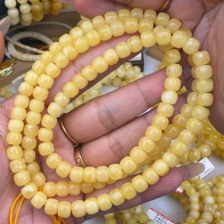 手链蜜蜡未镶嵌鸡油黄老型