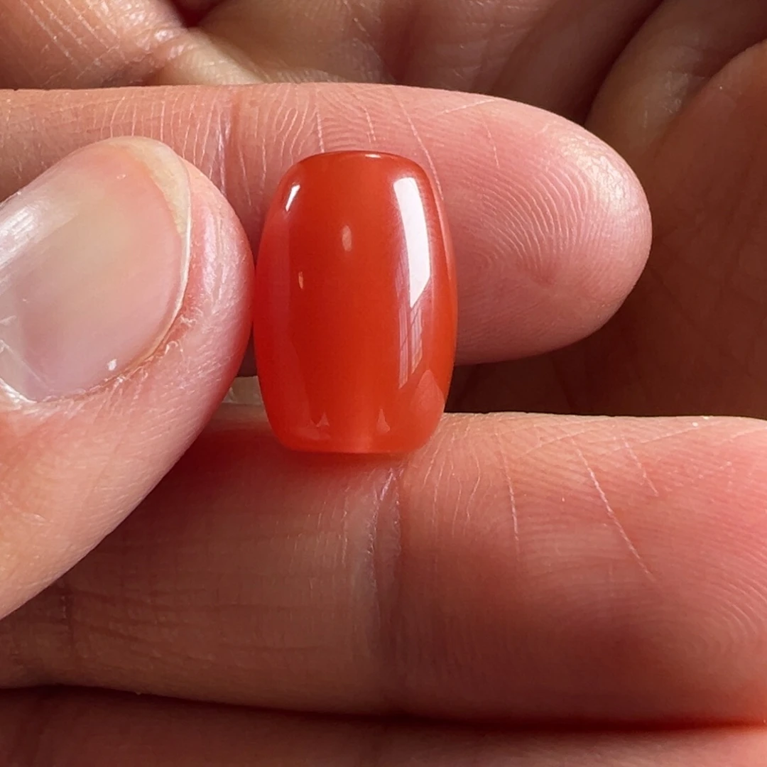 南红玛瑙桶珠9.7*14未镶嵌