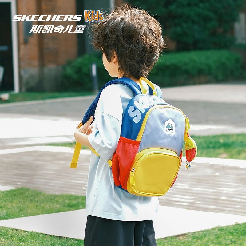 斯凯奇双肩包男女童时尚轻便舒适耐磨书包L325K105 DB