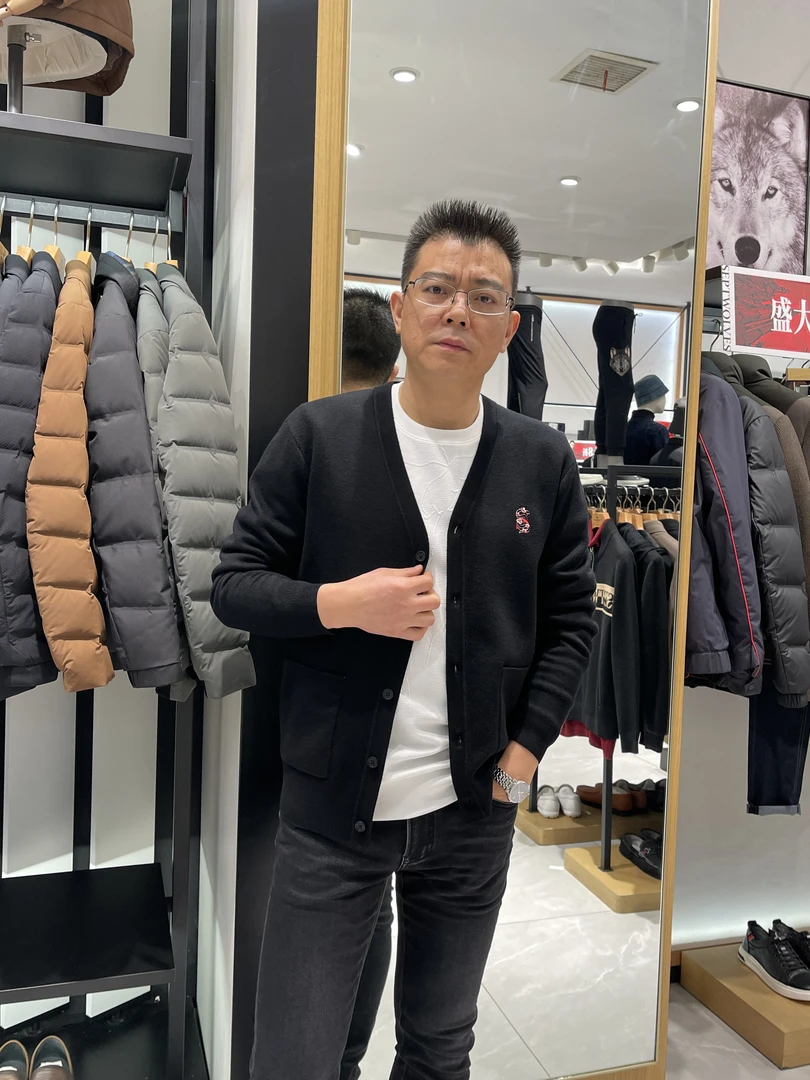 Septwolves/七匹狼25年春秋新款开襟毛衫（1508）原价999