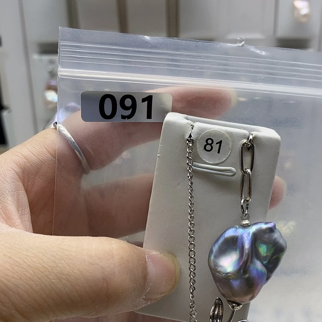 颈饰合金淡水珍珠