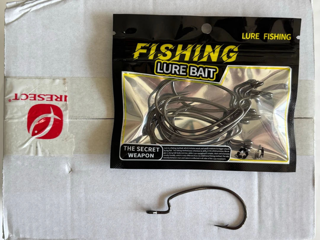 软虫专用路派4倍加强4/0曲柄钩分装暴力打黑鱼