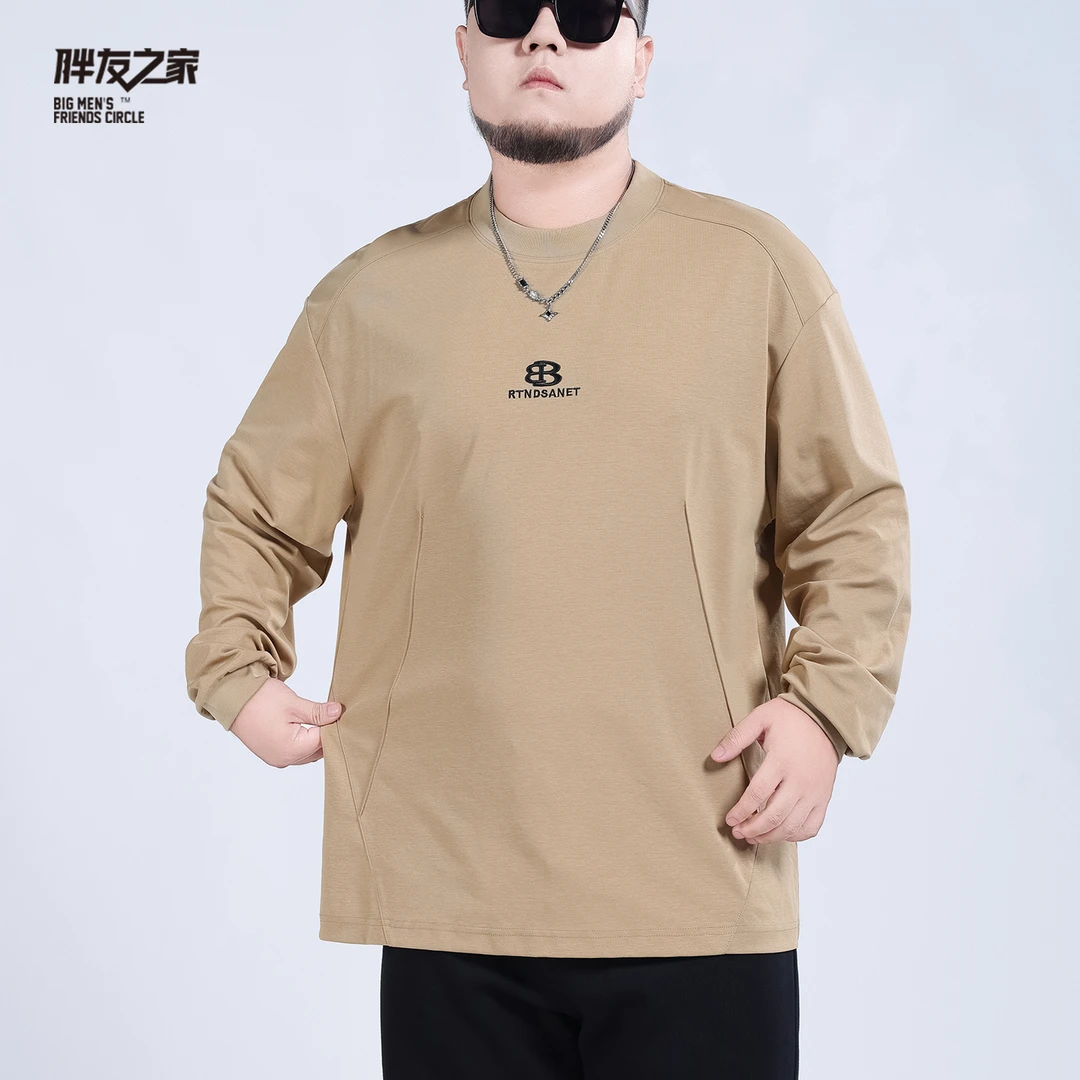 圆领秋季长袖印花刺绣卫衣休闲男装潮流春秋百搭打底衫PC530807