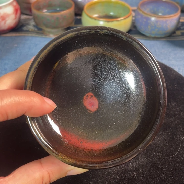 摆件钧瓷煤烧唐钧杯