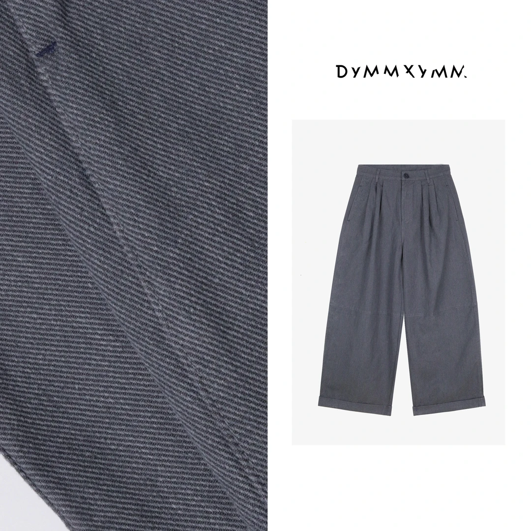 【DYMMXYMM】- .夏款极简风休闲百搭高级三色长裤-W25022
