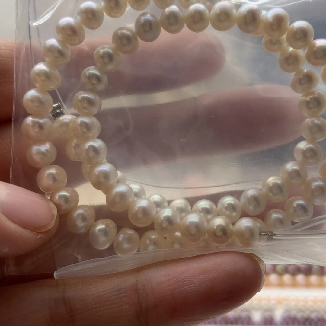 颈饰合金淡水珍珠