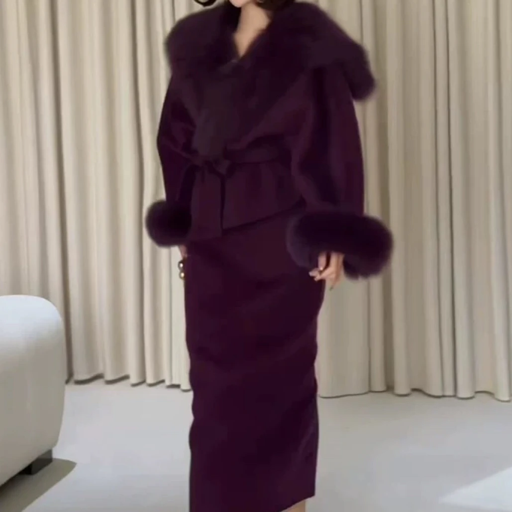 新款独特别致设计感显高显瘦长袖上衣裤子两件套女装