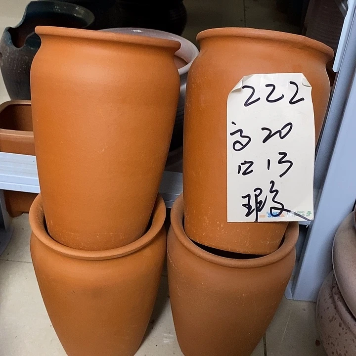 粗陶红陶绿植花盆222