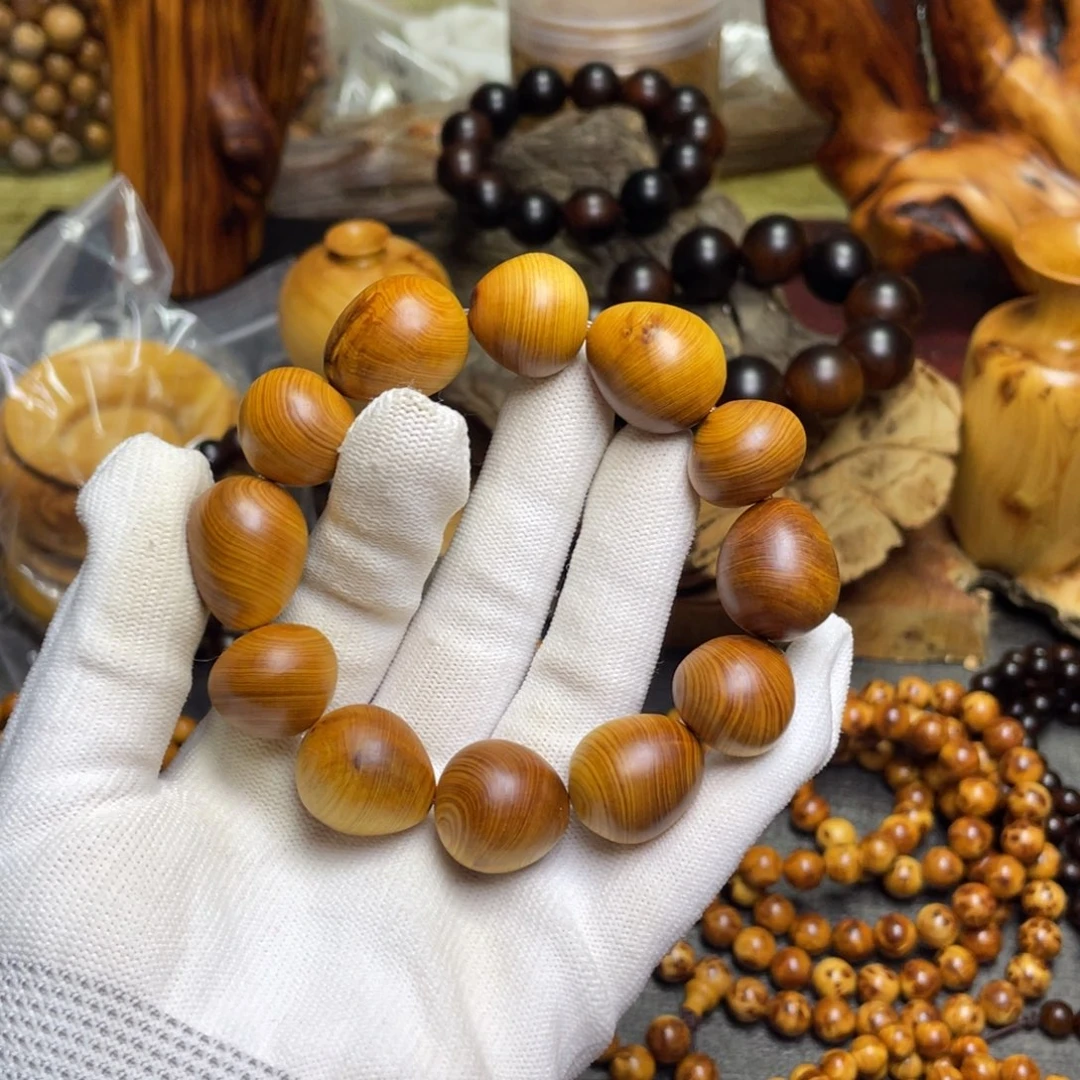 柏木（崖柏）纯手工随行鸽子蛋