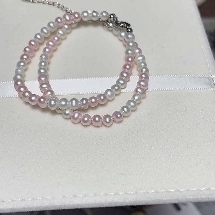 钛钢手绳淡水珍珠