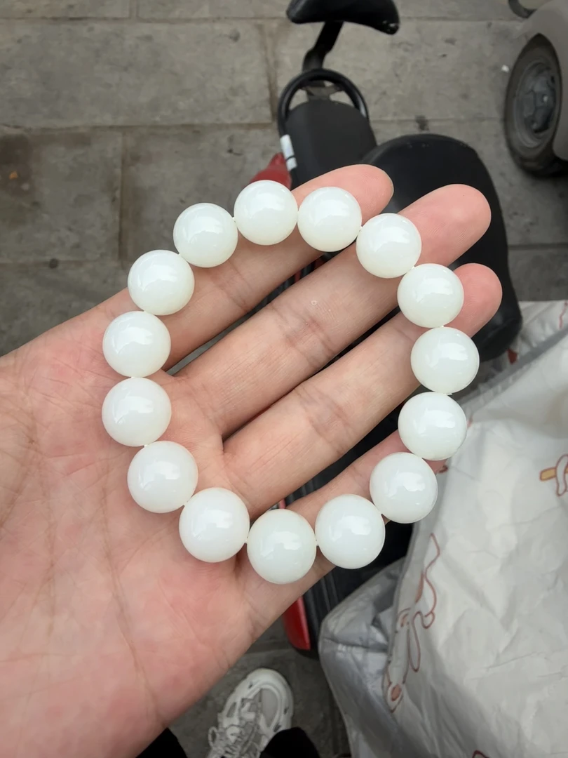 和田玉和田玉白玉手串