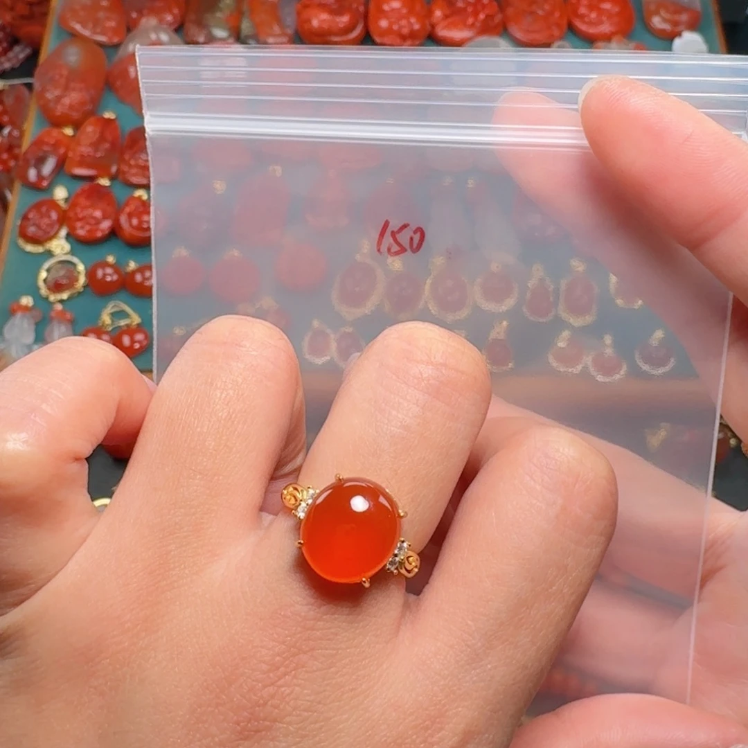 南红玛瑙南红银S925镶嵌