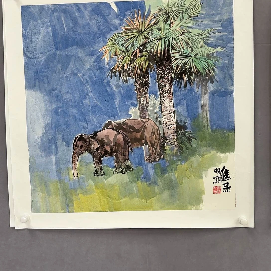 国画艺术家真人手绘