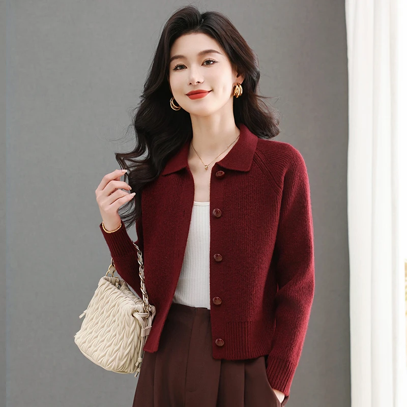 春秋减龄小个子短款外套女装2025新款时尚小香风洋气针织开衫外穿