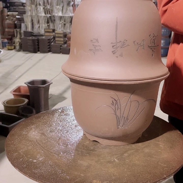 紫砂平角金钟25、25