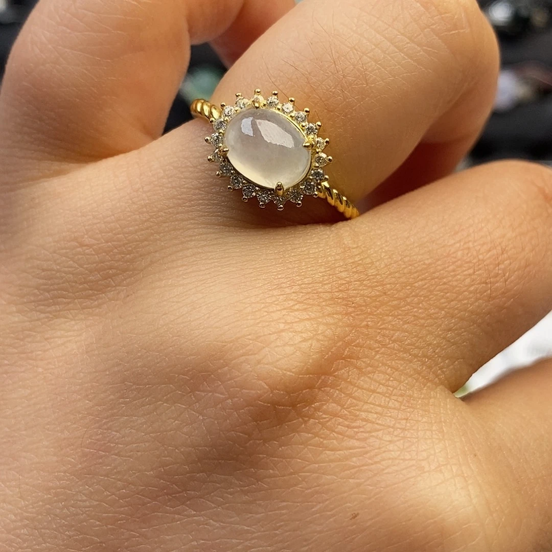 翡翠未镶嵌戒指翡翠