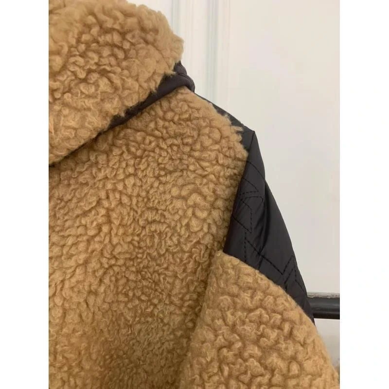 时尚百搭女士款秋冬气质毛呢外套加厚保暖大衣 1K2D50101161