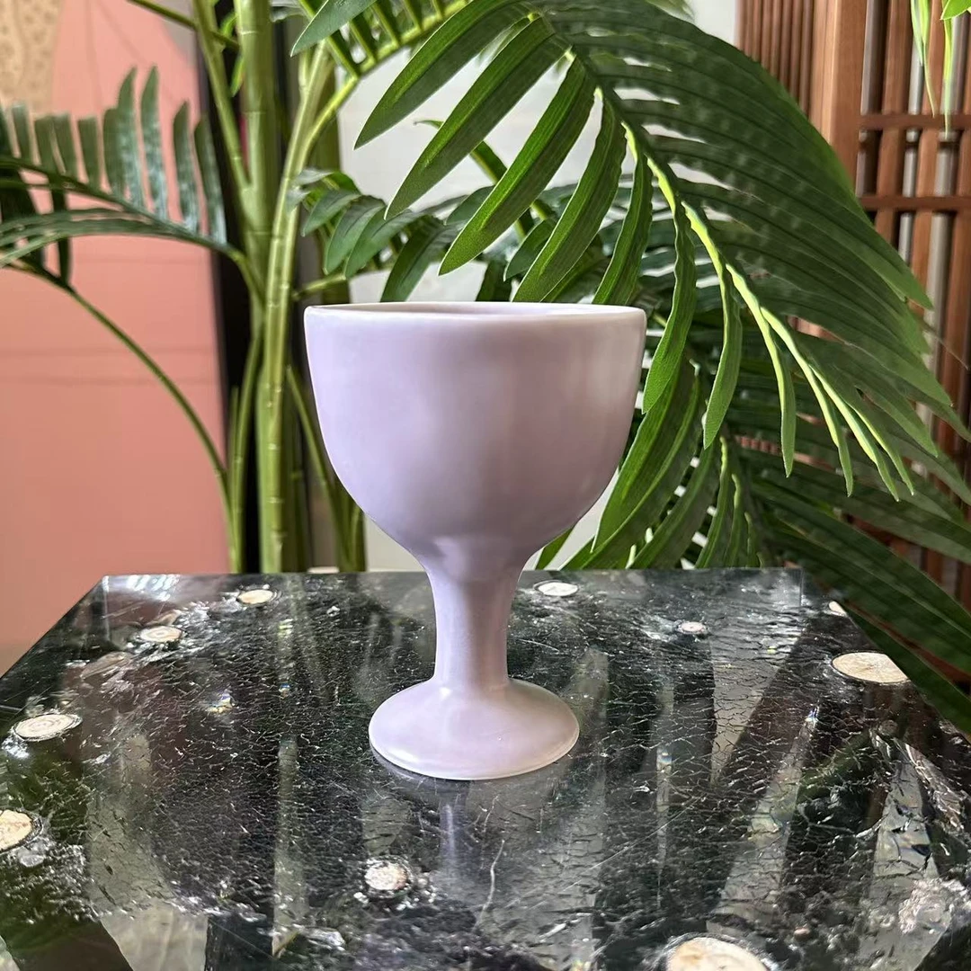 甄瓷CC丨紫色复古红酒杯