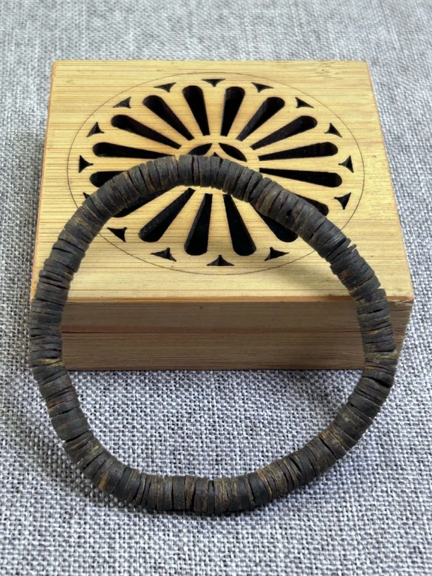 沉香沉水级6mm片片珠单圈手串简约基础款5克