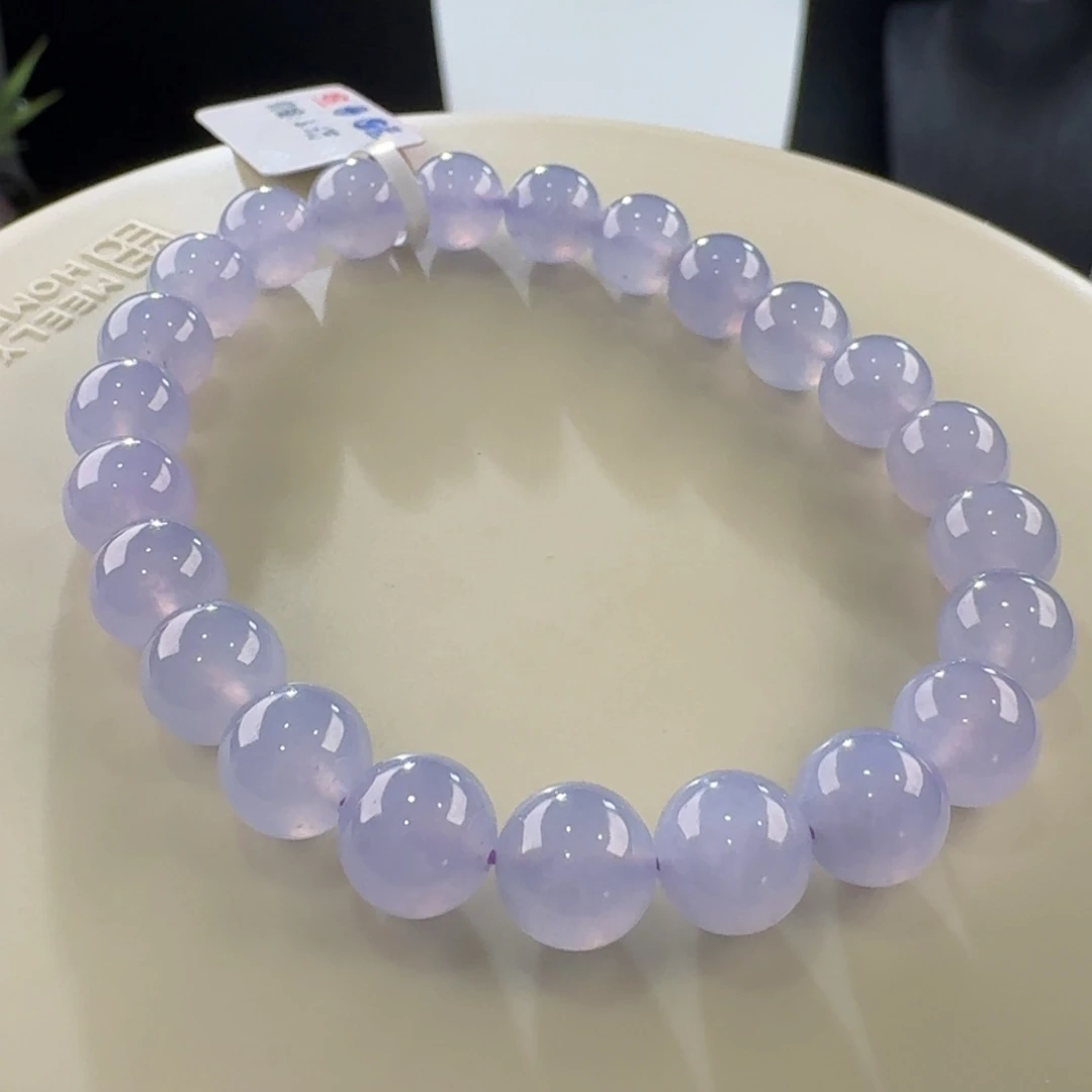 翡翠手链未镶嵌冰蓝紫单圈卡8