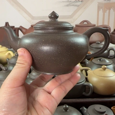 茶壶紫砂梨皮天青300cc