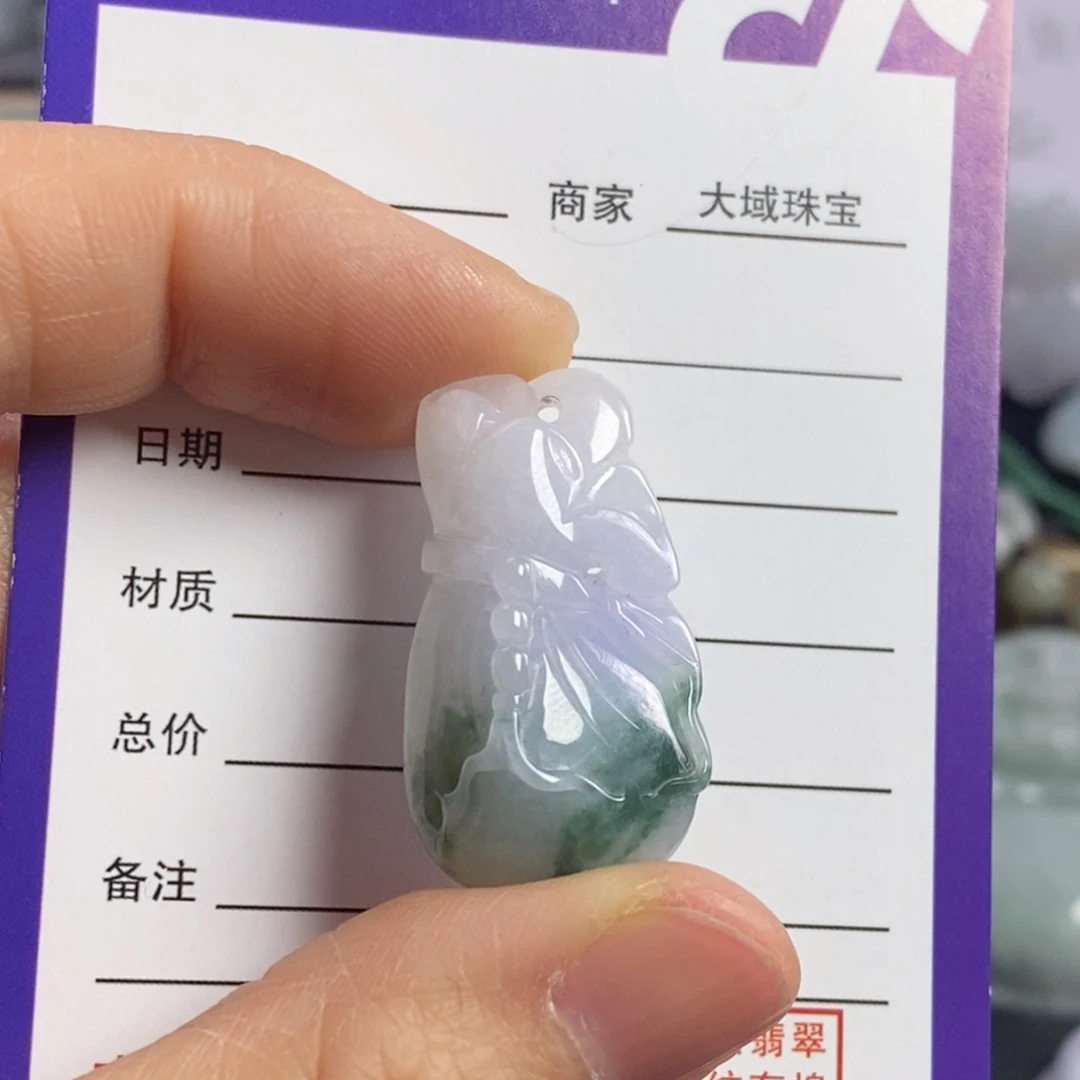 翡翠颈饰未镶嵌钱袋子