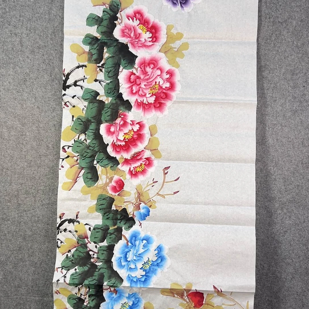 国画162 花鸟和蝴蝶都在等待它