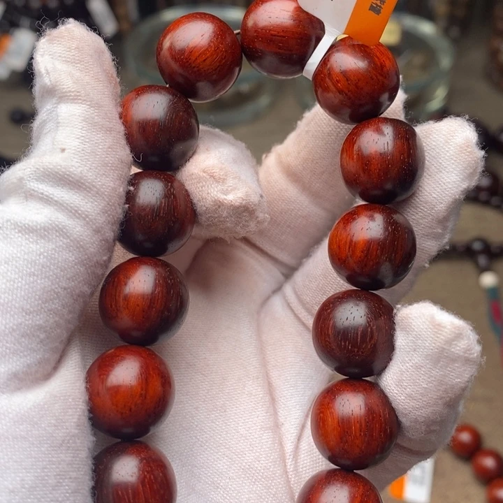 小叶紫檀手串/手链原汁原味1.5cm 火焰纹特价