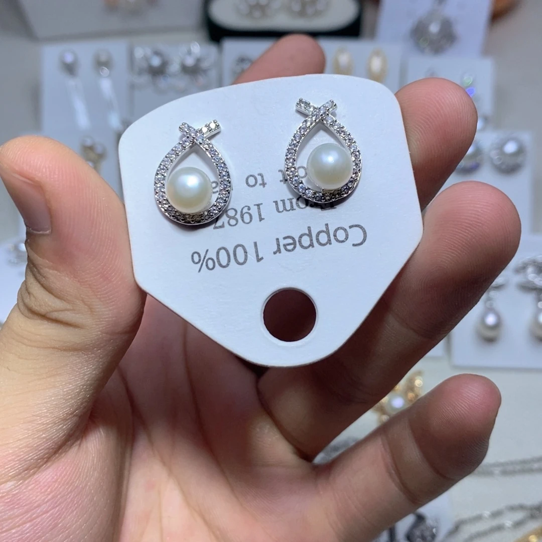 耳饰未镶嵌淡水珍珠