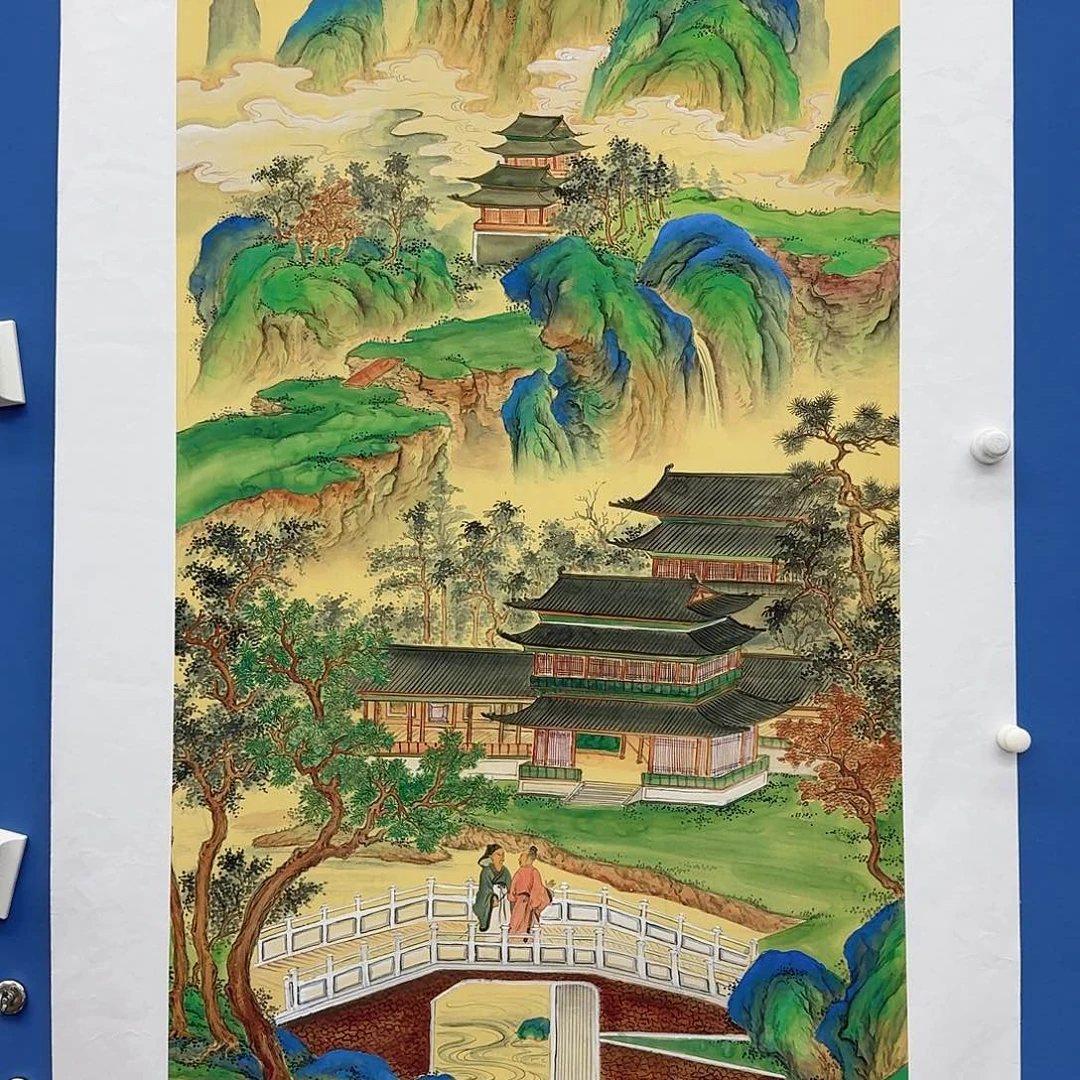 国画多次参加国内外大型