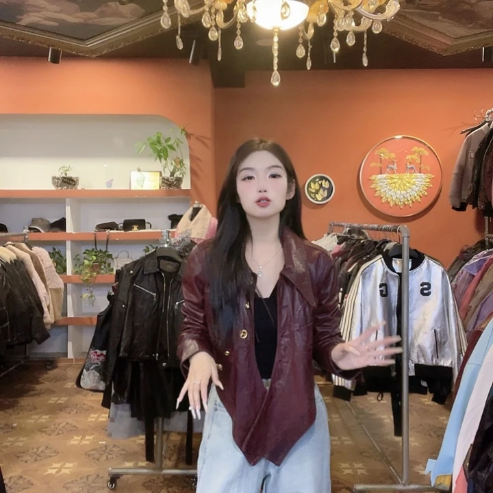 真皮绵羊皮外套32378