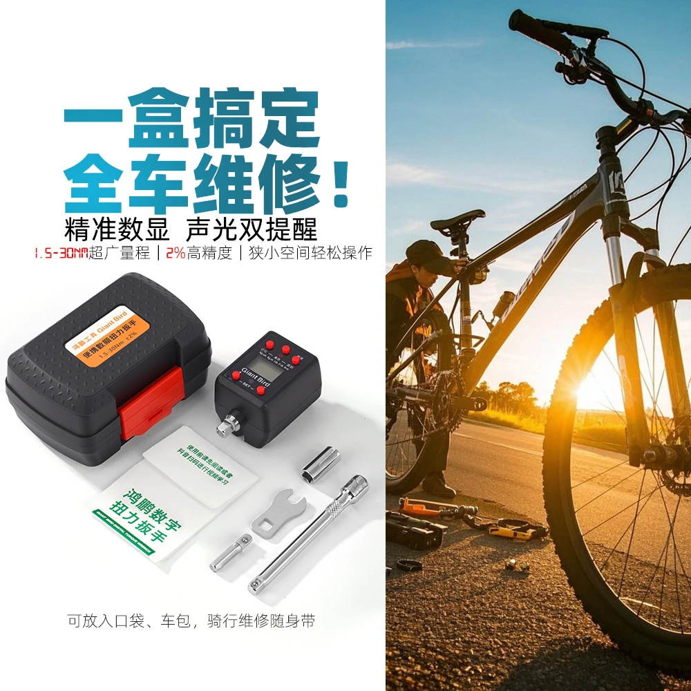 鸿鹏工具自行车公路车多功能棘轮扭力扳手