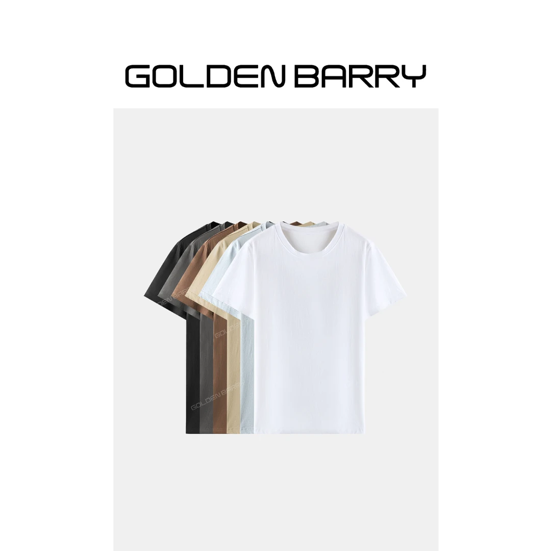 GOLDENBARRY|201918简约圆领短袖T恤