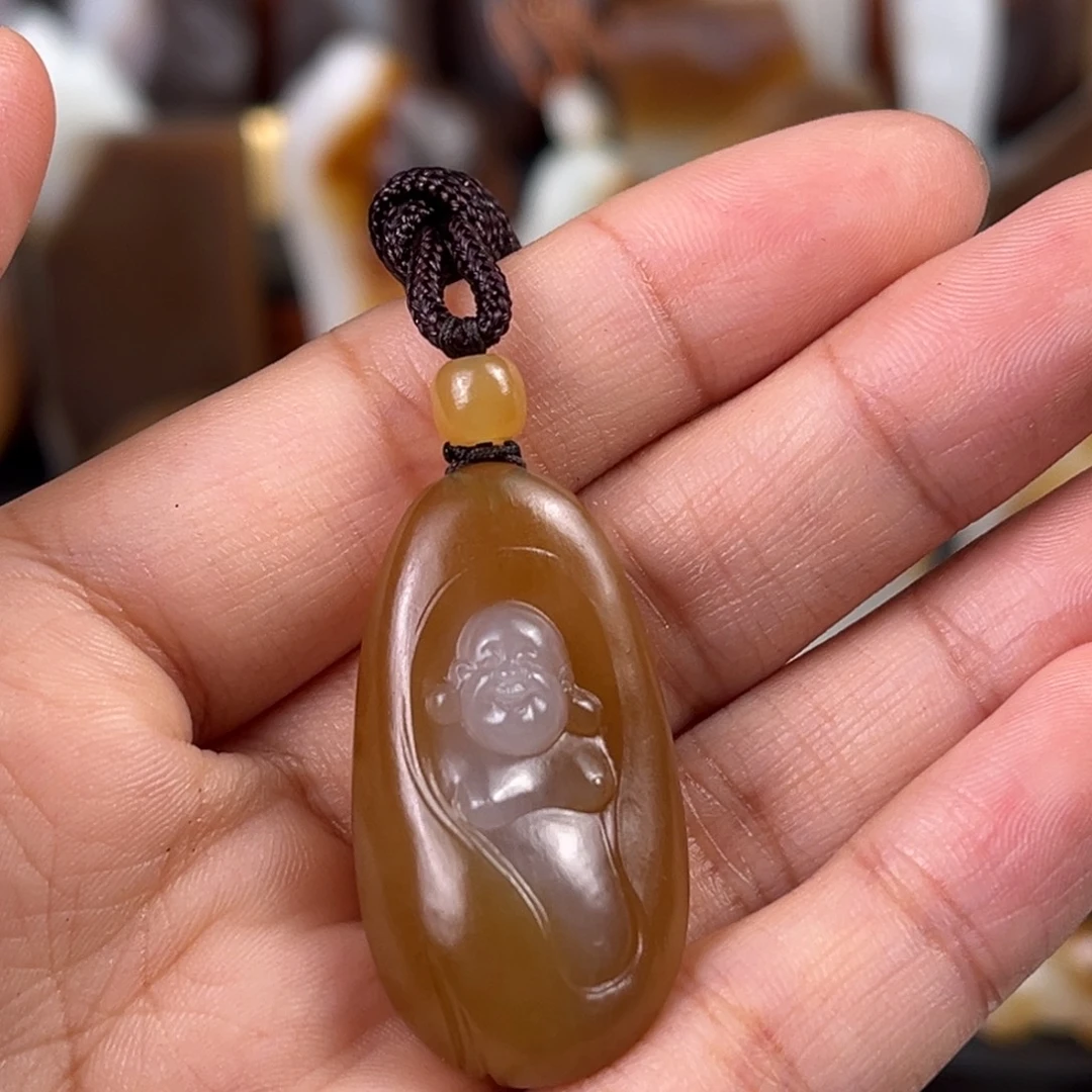 巜***丨和田玉（糖玉）未镶嵌颈饰